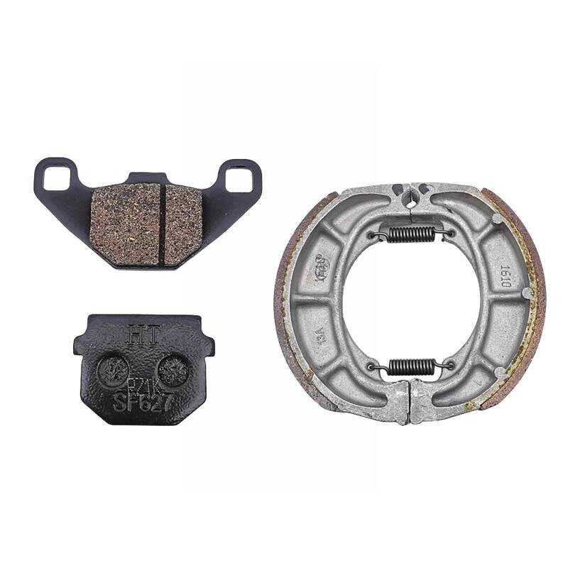 เหมาะสําหรับสีสัมผัส QS100T Rhyme สี QS125T-2 Huacai Ruicai QS125T-4B ด้านหน้าด้านหลังเบรค Pad เบรค 