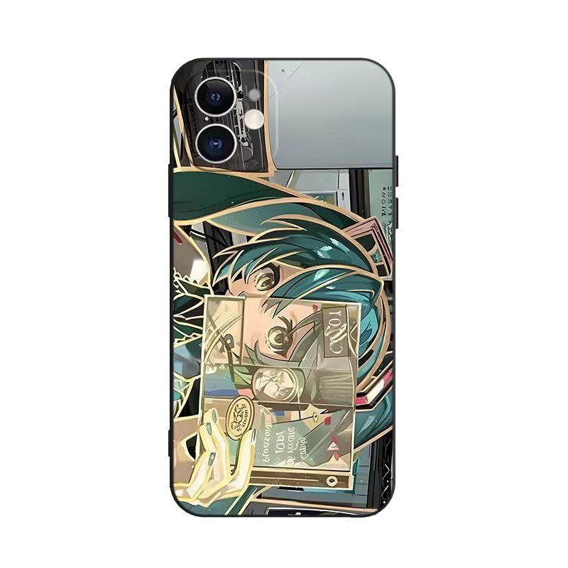 สําหรับ Nubia Focus 2 Red Magic 11 10 Air 9 9S 8 8S 5S 6S 6R 7 7S Pro Plus + 5G TH1 สีดํานุ่มเคสโทรศัพท์สาวHatsune Miku - รูปที่ 3