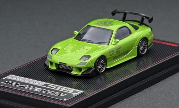 IG 1: 64 Mazda RX7 FD3S RE Amemiya Amemiya โมเดลรถโลหะผสม