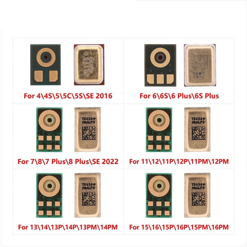 ไมโครโฟนภายใน MIC ลําโพงสําหรับ IP 11 12 13 mini 14 15 16 Pro X XS Max XR 6 6S 7 8 Plus 4 5 5C 5S SE