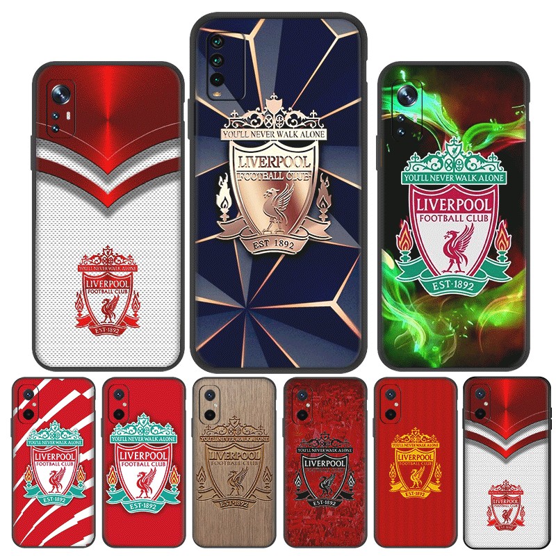 Liverpool Football สําหรับ Redmi Note 7 8 Pro 8T 10X TPU Spot Black Plastic Soft Case