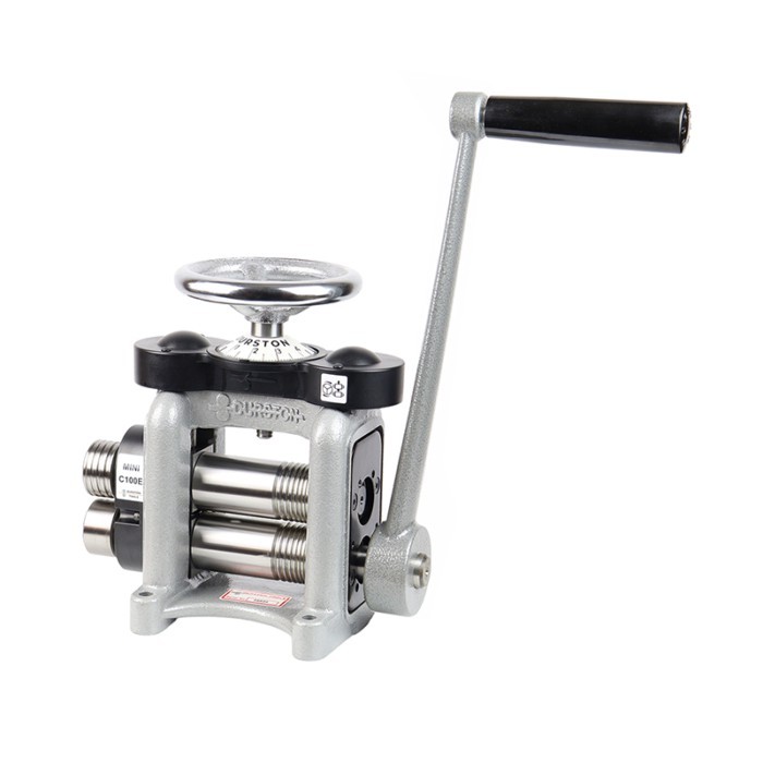 Durston Mini C100E Rolling Mill 100mm Combination Jewelry Mill for 5mm Sheet & 6.5mm Wire Forming w