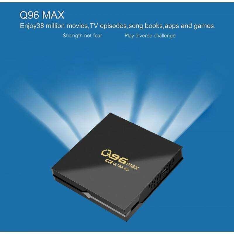 ▥ Q96 Maxกล่องสมาร์ททีวีandroid 11 Amlogic S905 Quad Core 4K Full HD Set Top Box Media Player 2