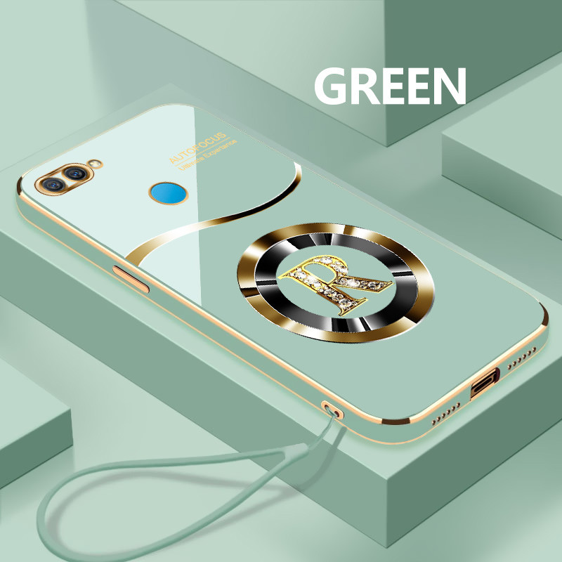 Custom Letter R Softcase สําหรับ OPPO A7 A7n A7x A8 ปลอกทนต่อการตก