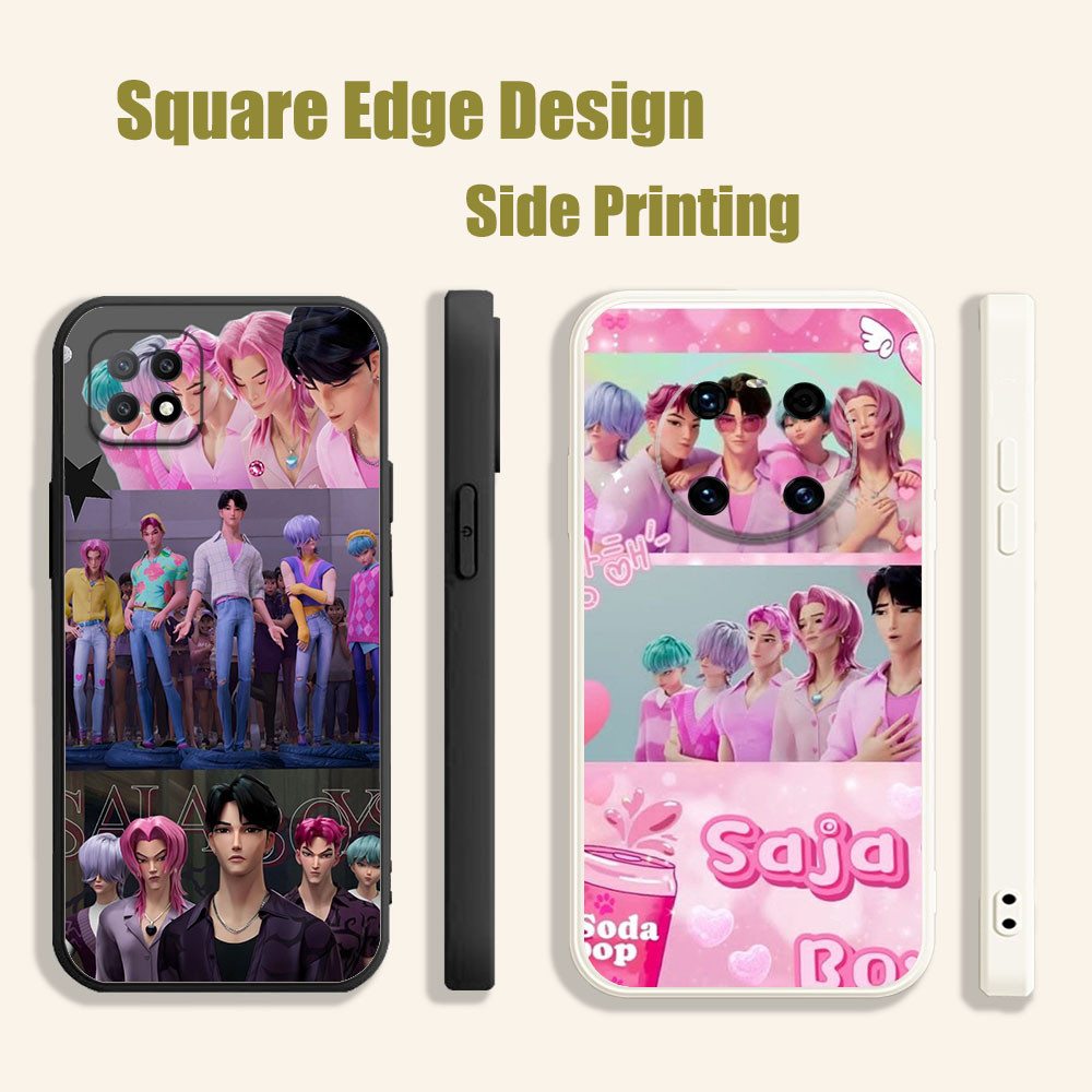ปลอกสําหรับ OPPO Reno6 Reno 7 7z 5K A16E A16K A94 jiu Saja ชาย kpop นักล่าปีศาจ BOD03 เคสโทรศัพท์ขอบ