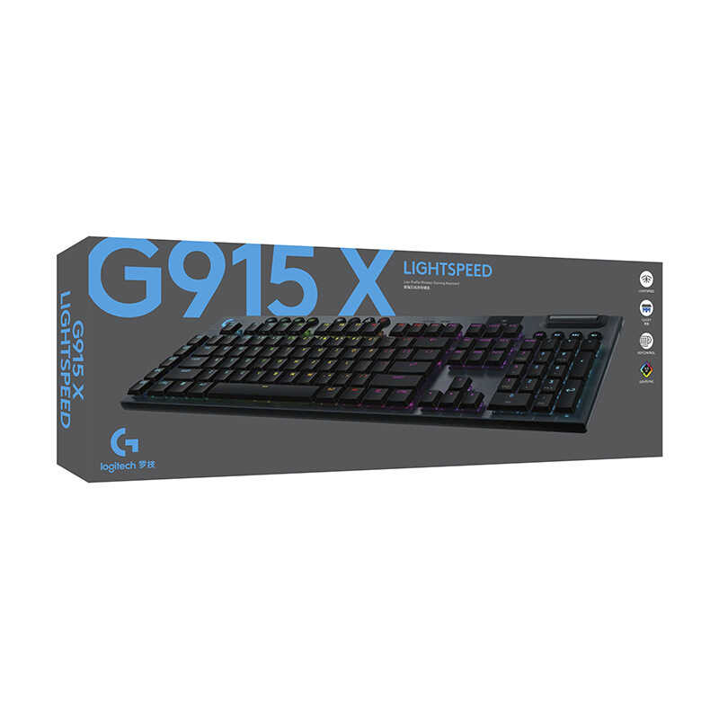 Logitech (Logitech) G915 X LIGHTDSPEED คีย์บอร์ดเกมไร้สายแกนต่ําแกนเครื่องกล