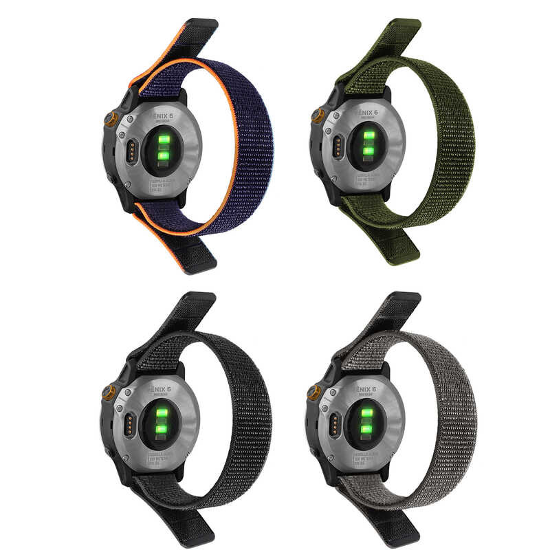 เหมาะสําหรับ Garmin Fenix8/7 สายไนลอน Fenix7S Loop สายไนลอน fenix7x Velcro สองหัว
