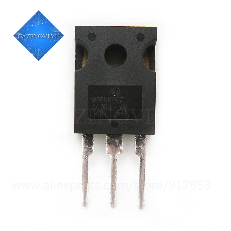 5 ชิ้น W20NK50Z W20NK50 TO-247 ในสต็อก