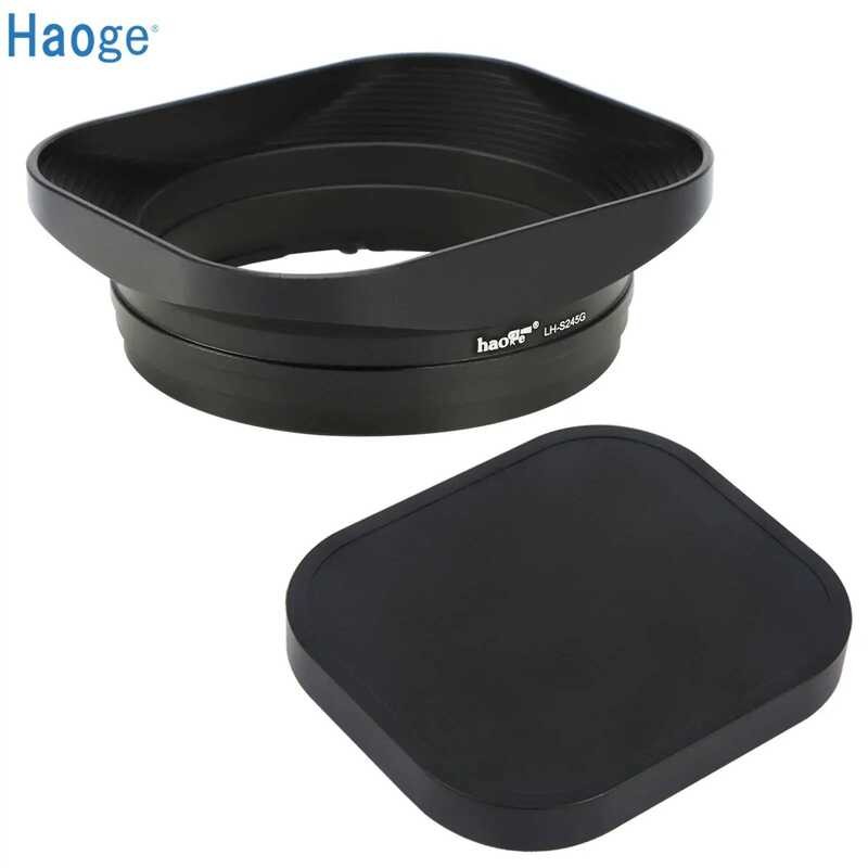 Haoge Metal Bayonet Sqre Hood สําหรับ 40 มม.50 มม.F2.5 FE 24 มม.F2.8 G เลนส์พร้อมหมวกบน A7C A7R4