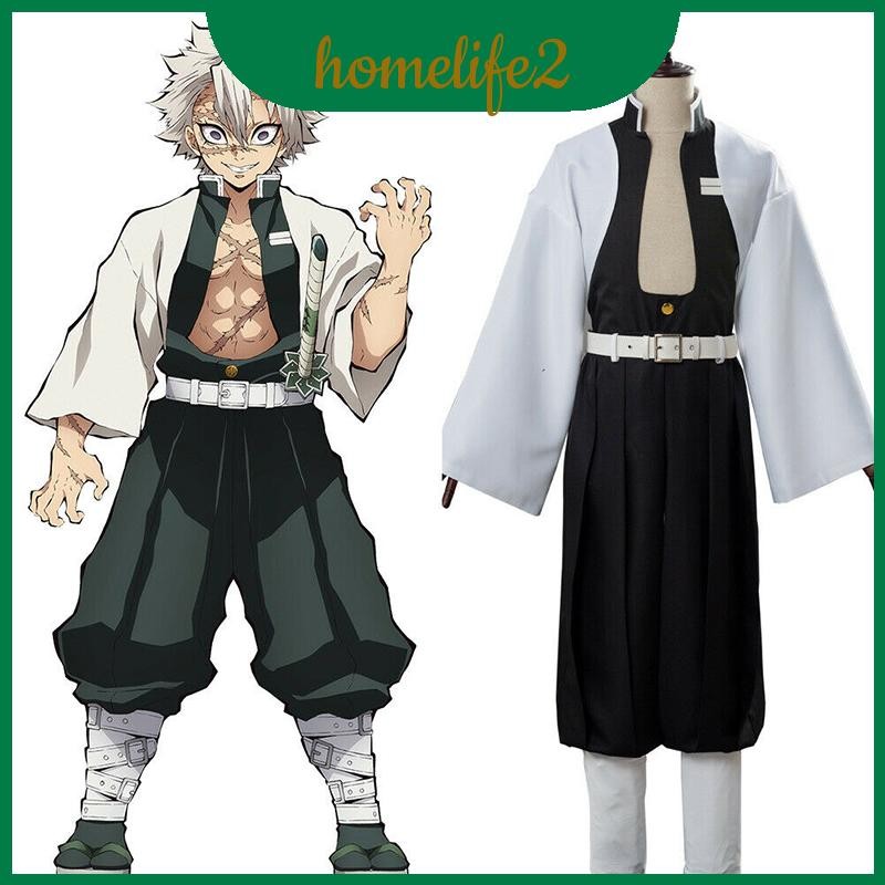 ชุดคอสเพลย์ Wind Pillar Sanemi Shinazugawa จาก Kimetsu no Yaiba เหมาะสำหรับการแสดงและ.party.cosplay.
