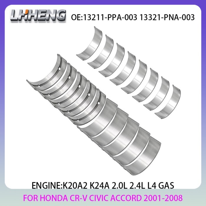 K20A2 K24A Engine Main & Rod Bearings Kit FOR HONDA ACCORD CIVIC CR-V INTEGRA 2.0L 2.4L 2.0 2.4 L T