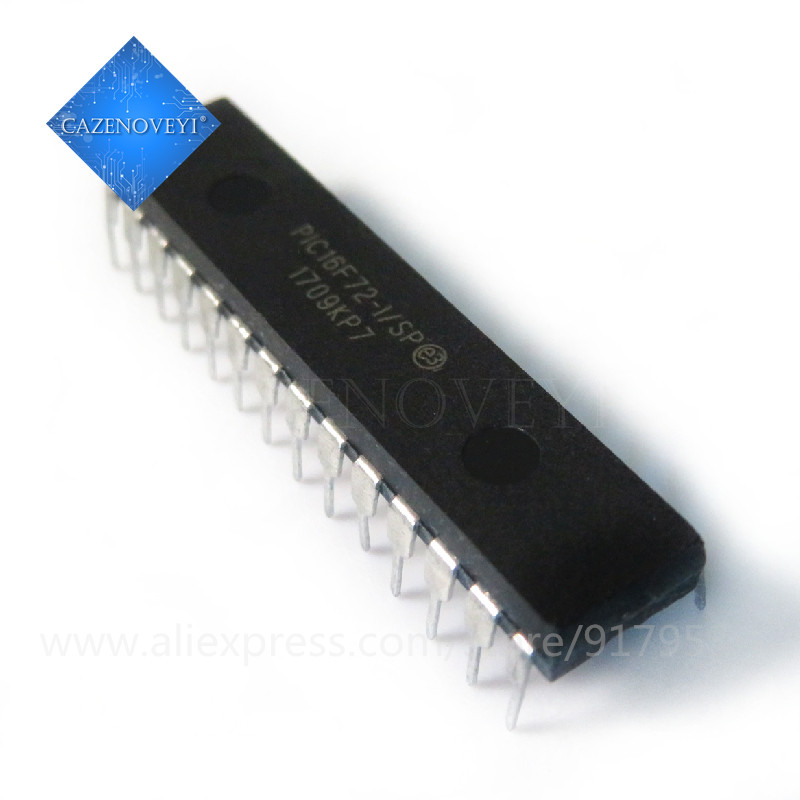 5 ชิ้น PIC16F72-I/SP PIC16F72 16F72-I/SP 16F72 DIP-28 ในสต็อก