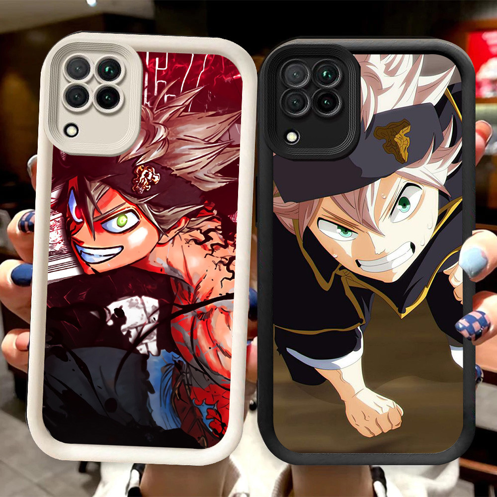 R96 Black Clover Casing สําหรับ Samsung A12 A22 5G สีดําและสีขาว