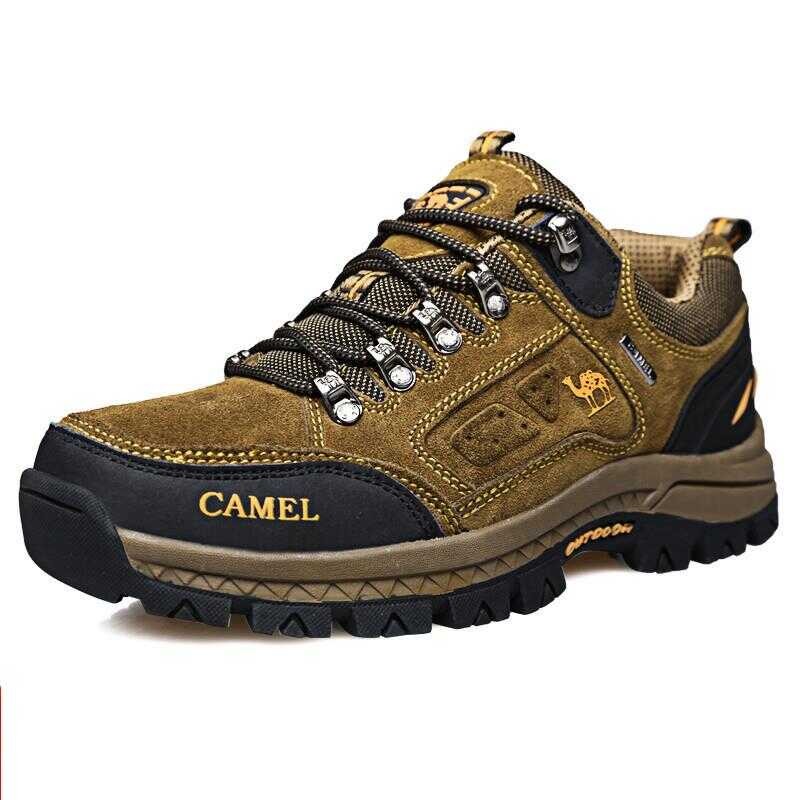❤ Camel Autumn Cowhide Shock Absorption Men's Off-Road Outdoor Sports Non-Slip Hiking Shoes Me