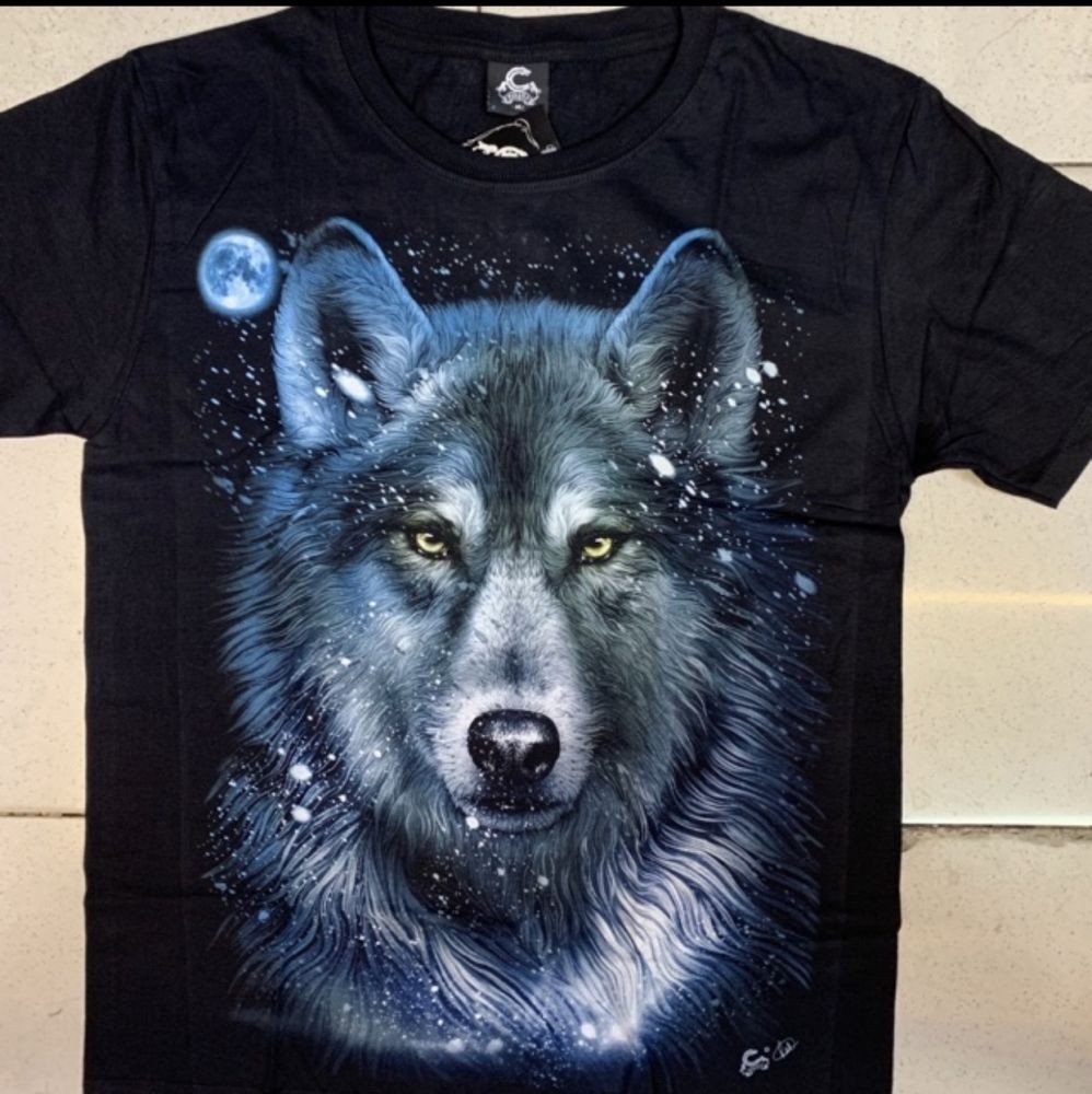 เสื้อเรืองแสงใน Dark Wolf Black