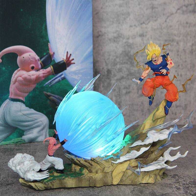 Dragon Ball Tuuo w ฉากที่มีชื่อเสียง Buo vs Goku Luminous รูปตกแต่งโมเดล