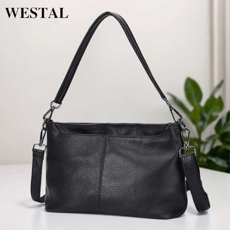 Temu กระเป๋าถือและสะพายข้าง Cowhide สำหรับคนกลางอายุ ดีไซน์แฟชั่น