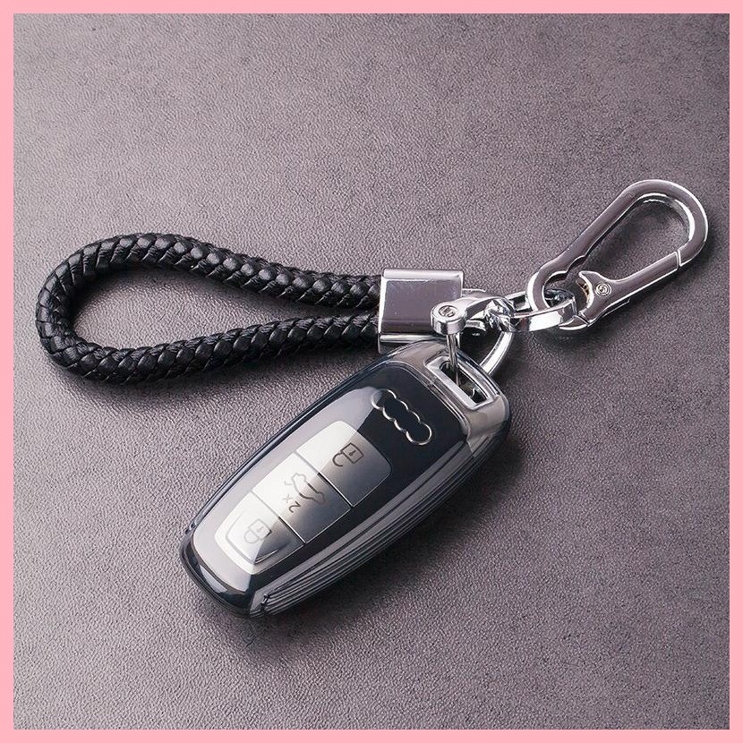 【2022-2025】 ฝาครอบกุญแจรถเหมาะสำหรับ Audi q4etron พิเศษ al3 ผู้ชาย a6l หัวเข็มขัด 2024 24 แพ็ค a8l