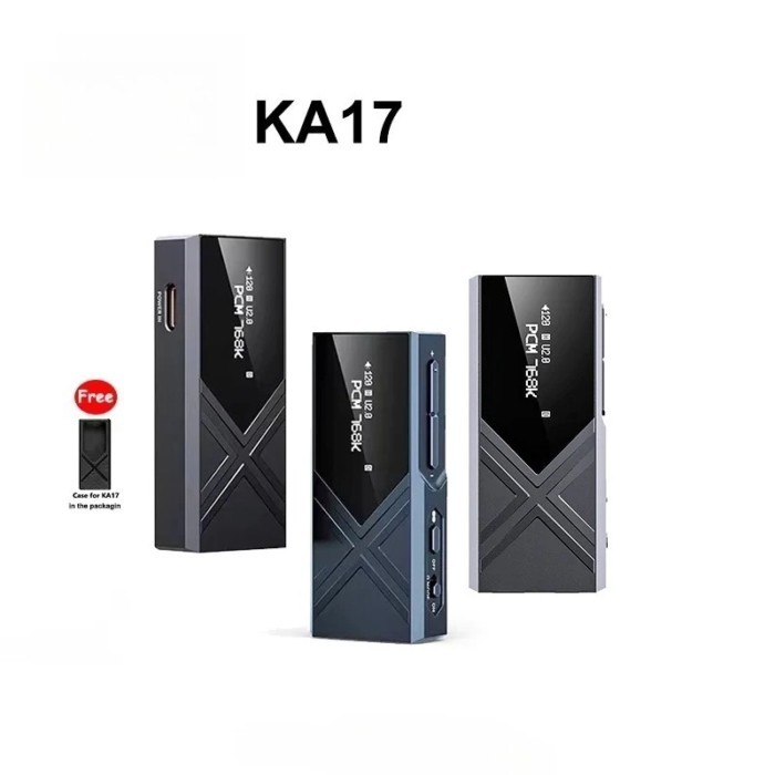 KA17 Hi-Res Audio HIFI Decoder Portable USB DAC AMP Desktop Headphone Amplifier Dual ES9069Q 3.5mmm