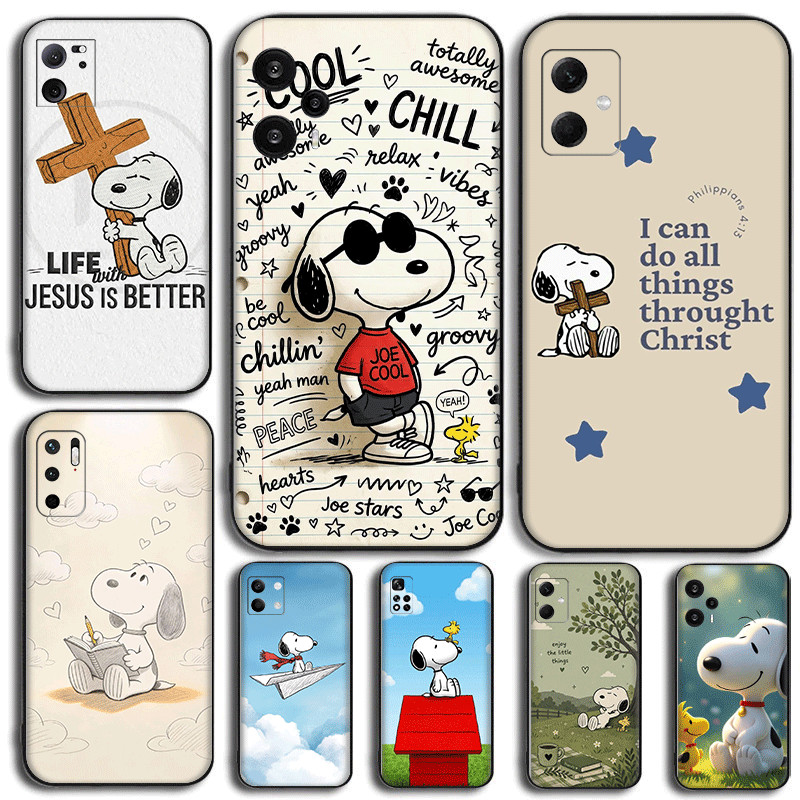 น่ารัก Snoopy รูปแบบ z3 สําหรับ Redmi 10X 4G 10c 10 11A 12C 13C A1 A2 ความเข้ากันได้ TPU เคสโทรศัพท์