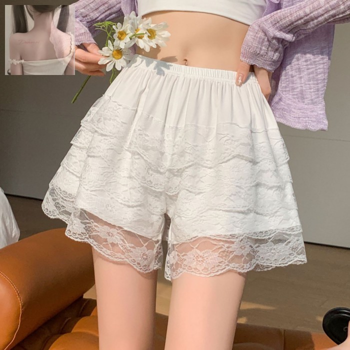 JK Safety Pants สําหรับผู้หญิงที่สามารถสวมใส่ที่บ้านและนอก, ป้องกันการสัมผัส, ไม่ดัดผม, เลกกิ้งหลวม,
