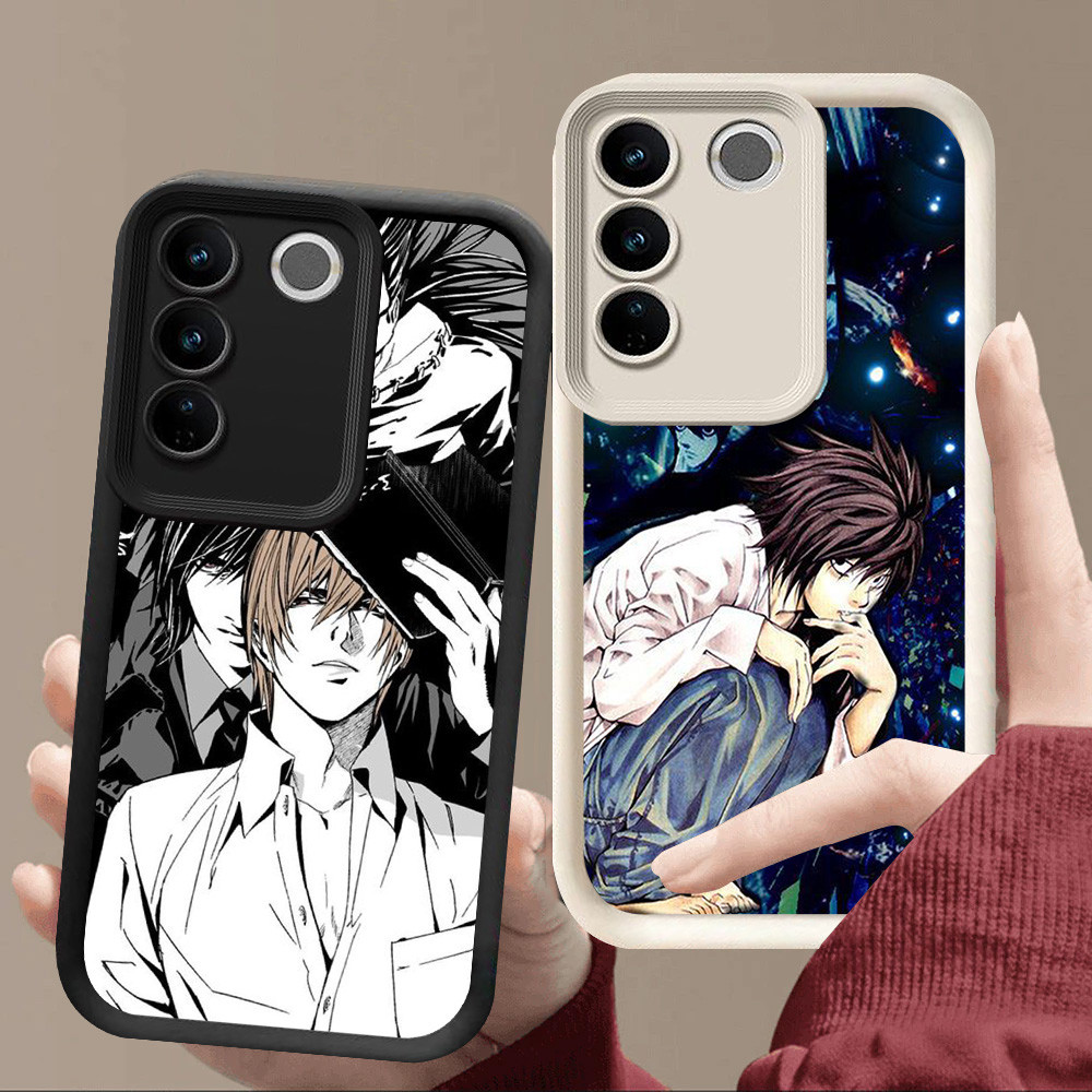 R12 Death Note Casing สําหรับ VIVO V29E Y81 Y81s V29 Pro Y100 สีดําและสีขาว