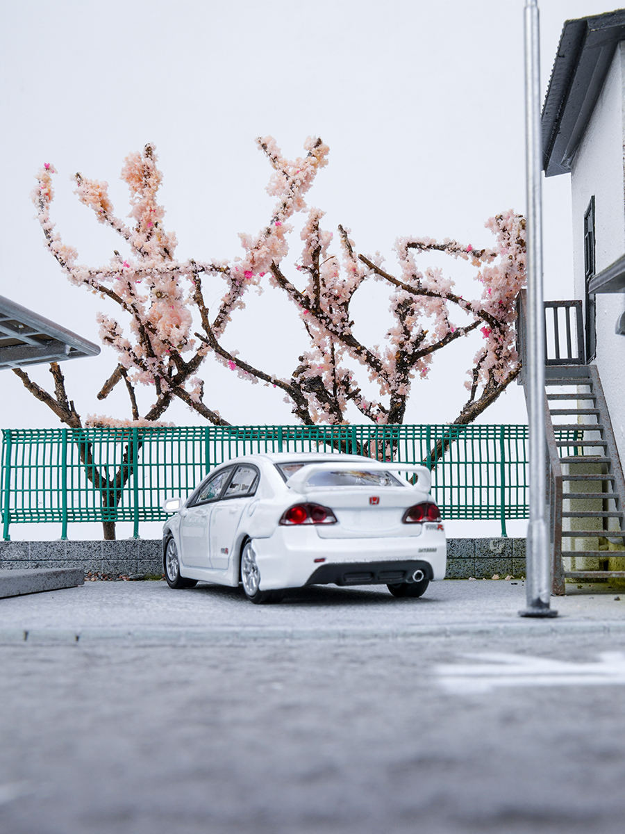 Honda Alloy Car Model Type R FD2 1: 64 Car Model Civic Racing Car Model Collection ของขวัญให้ Out of