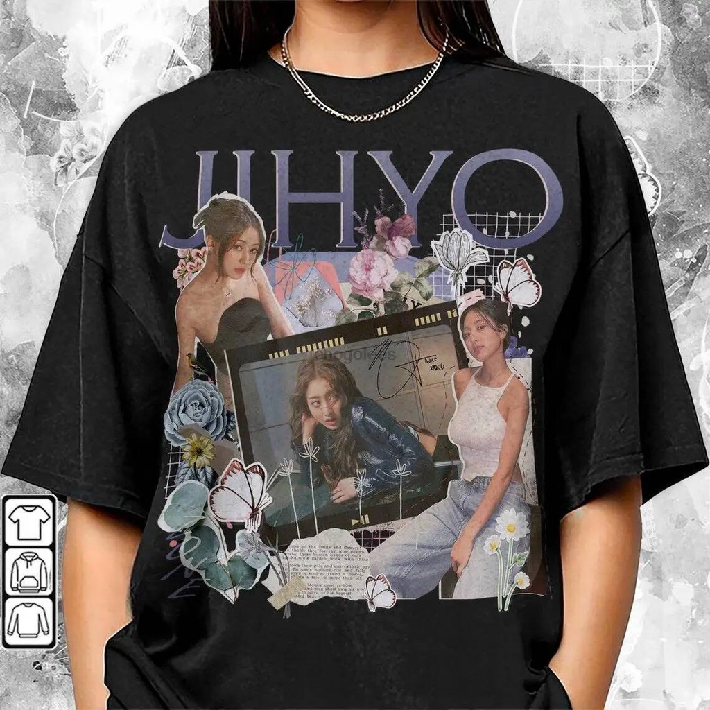 เสื้อกันหนาว Jihyo K-pop Zone อัลบั้มVintage Retro สำหรับทุกเพศ เป็นของขวัญให้แฟนคลับ
