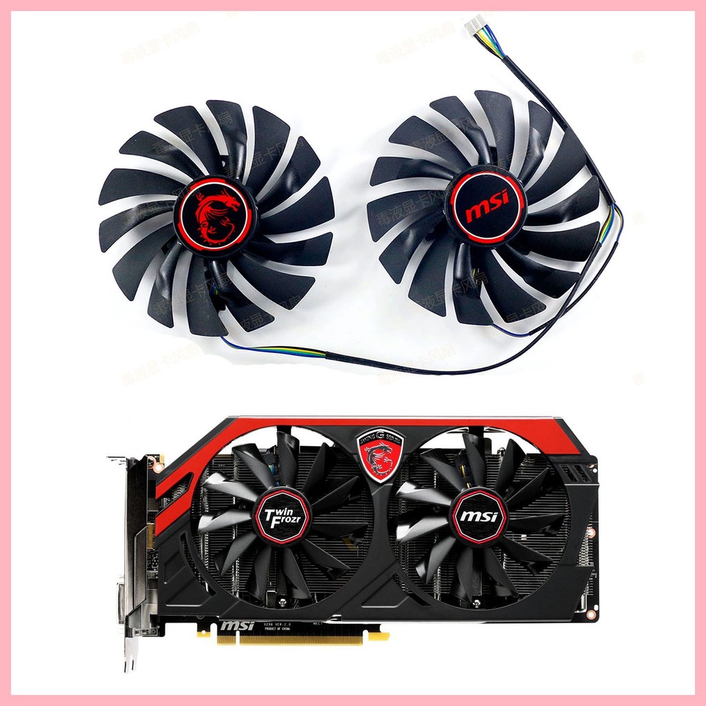 MSI/MSI GTX750 750ti 760 770 780ti 950 960 พัดลมระบายความร้อนการ์ดกราฟิก