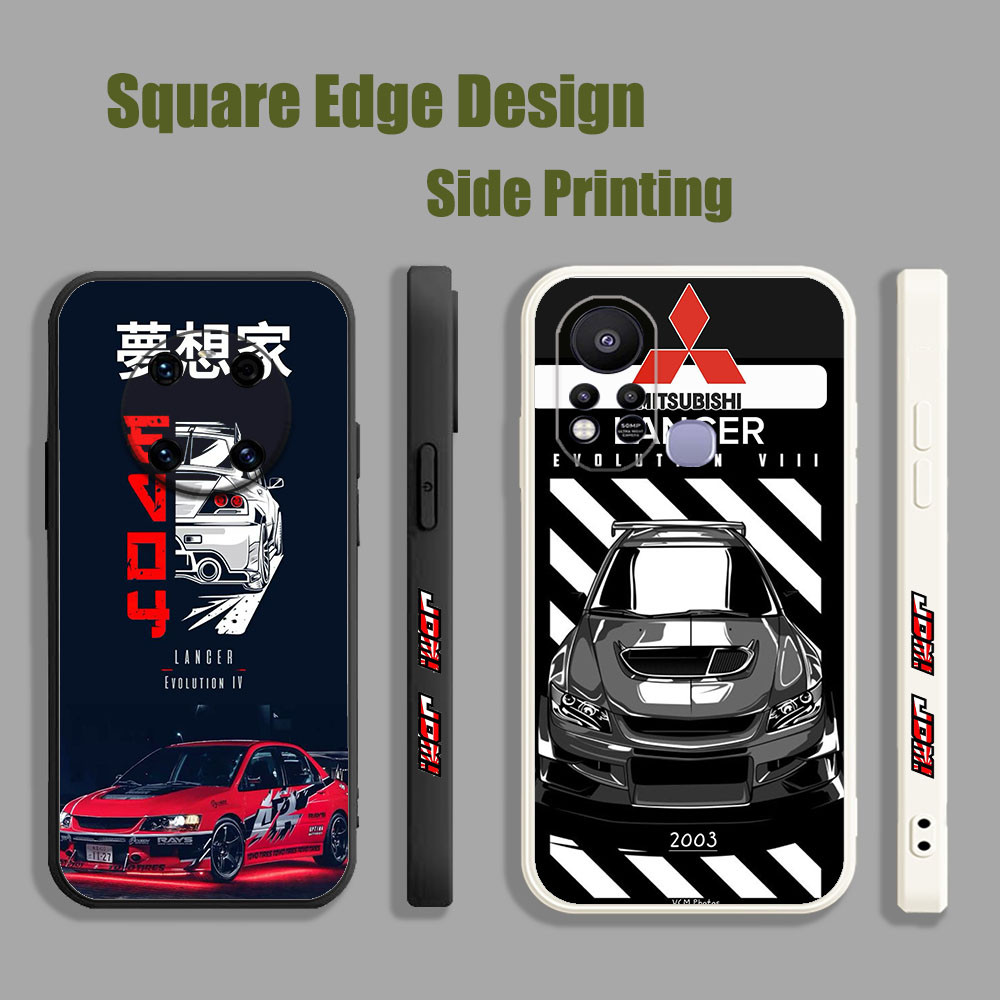 สําหรับRealme Narzo 30A C25Y C20 C3 C2 8 Pro 4G 8i C35JDMรถแข่งอะนิเมะสีดําสีแดงออกแบบแฟชั่นKMJ80 เค