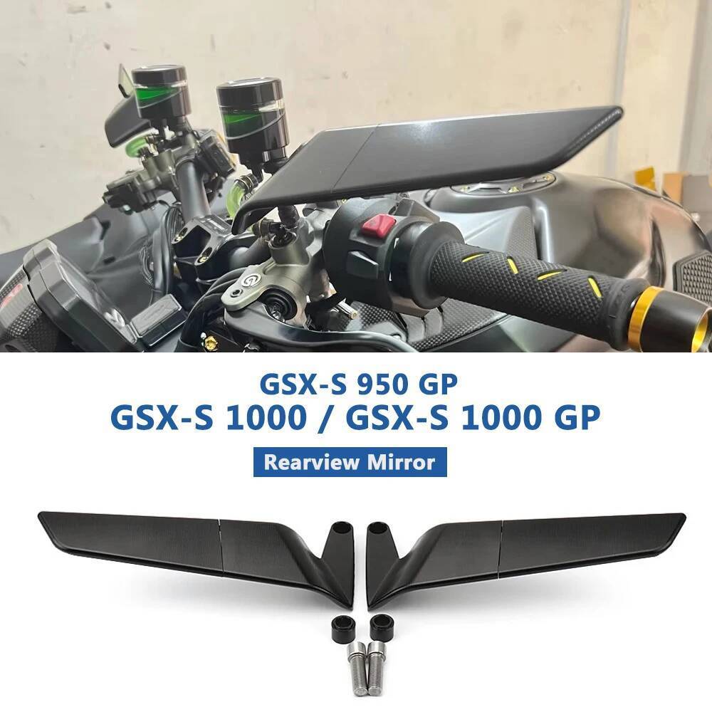 ใหม่รถจักรยานยนต์สีดํากระจกมองหลังอลูมิเนียมกระจกมองหลังสําหรับ Suzuki GSX-S 950 GP GSX-S 1000 GSX-S