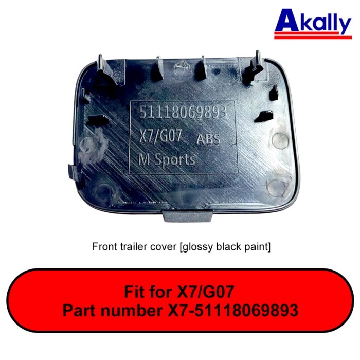 OEM 51118069893 Car Front Bumper Trailer Tow Eye Hook Cap Traction Cover For Bmw X7 G07m 2020-2022