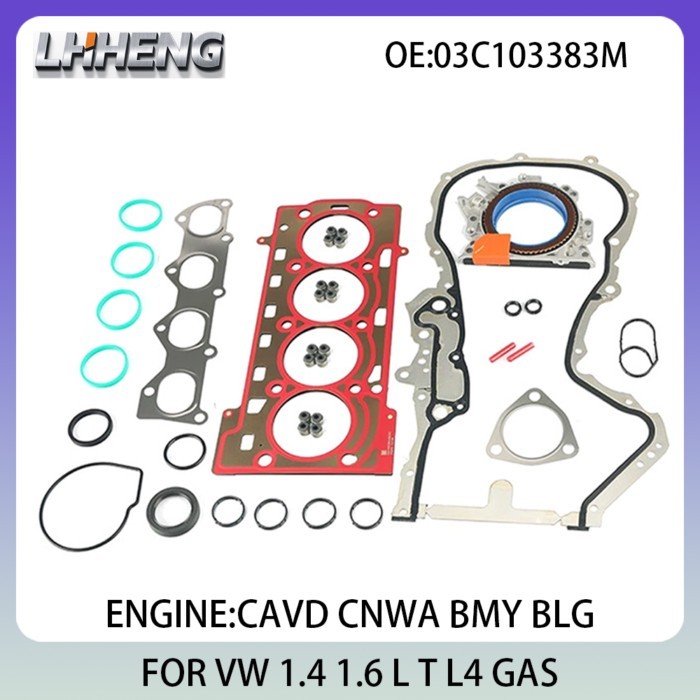 Engine Full Gasket Set For VW BEETLE CC EOS GOLF PLUS JETTA PASSAT POLO 1.4L 1.6L 1.4 L T 1.6 L T L