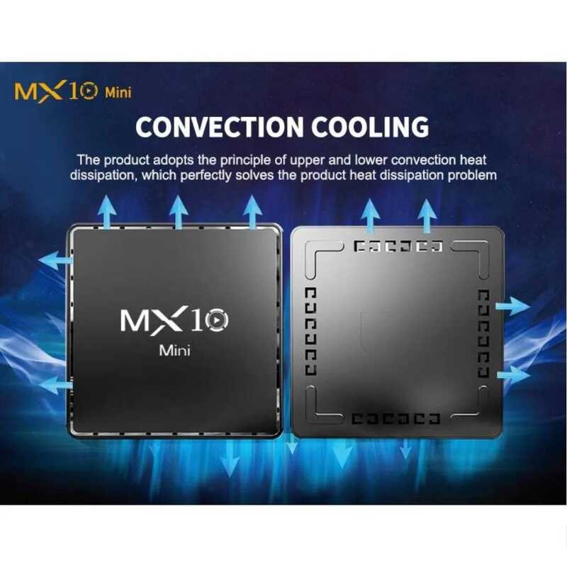 ▥ Mx10 MINI Allwinner H313 ชิปสมาร์ททีวีกล่อง 2.4G/5G Wifi 1Gb 8Gb Fire 2025 คุณภาพสูง Google T