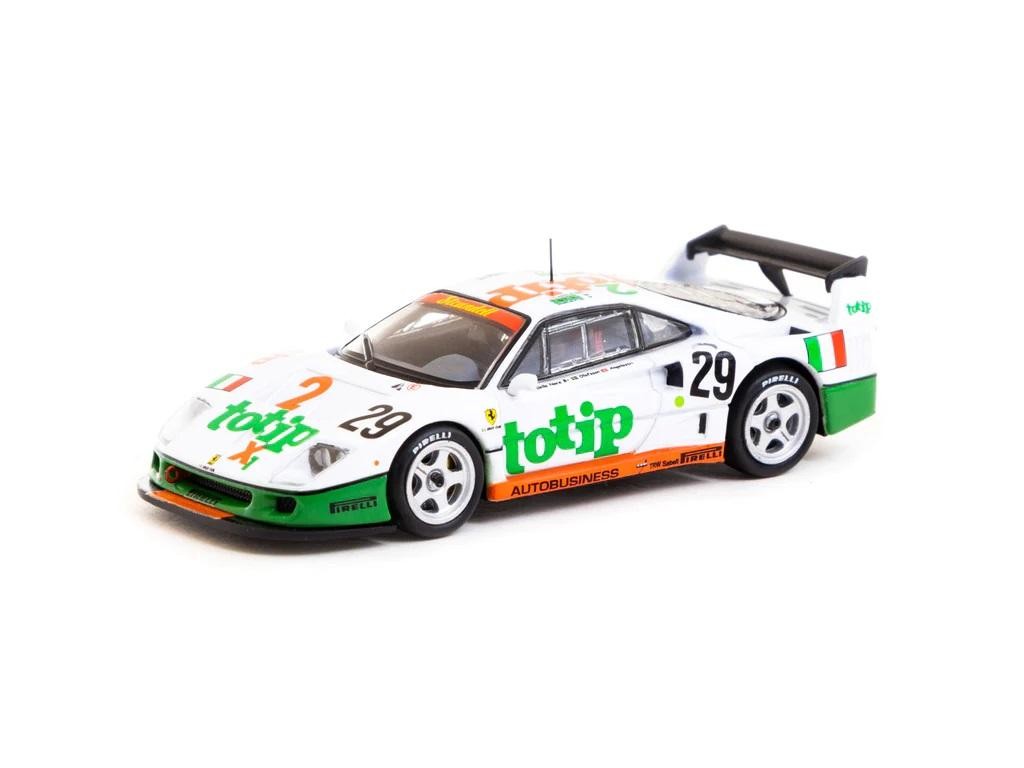 1/64 TARMAC Ferrari F40 LM 24hโลหะผสมจําลองรถสปอร์ตSupercarชุดตกแต่ง
