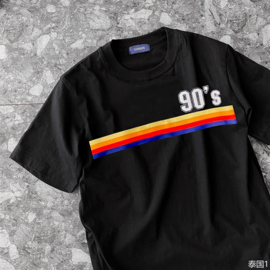 (พร้อมส่ง) เสื้อยืด 90S ACROSS - ผ้า Cotton100%