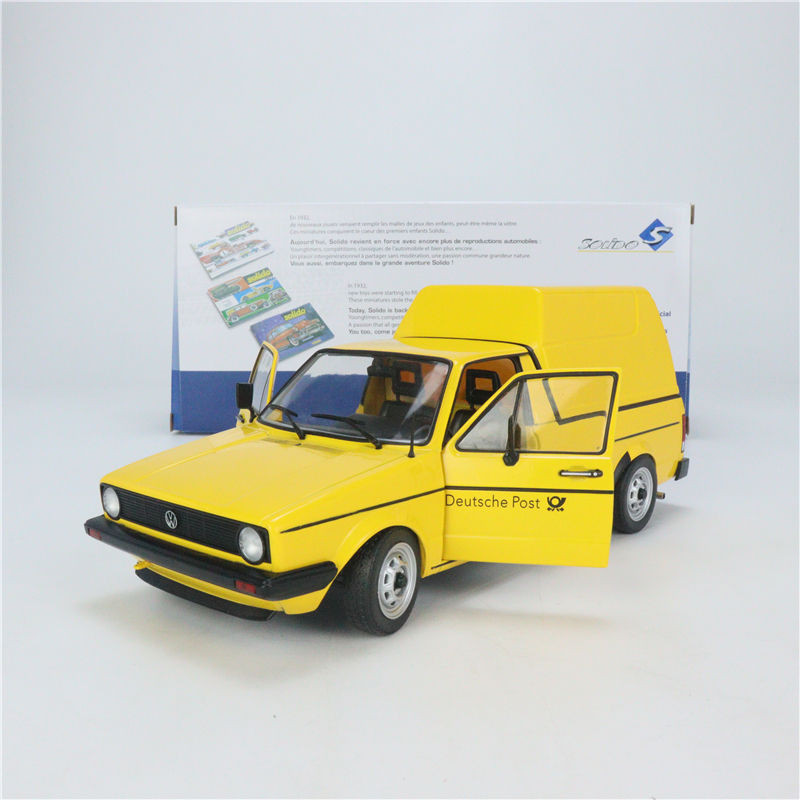โมเดลรถ Solido Solido 1: 18 Volkswagen 1982 แคดดี้ Mk.1 Alloy Double Open