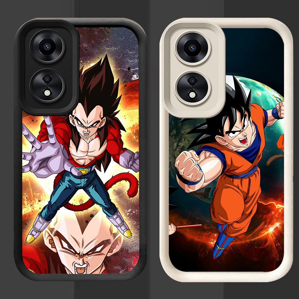 R57 Dragon Ball Casing สําหรับ Realme C67 OPPO Reno 13F C55 10 C75 Narzo N55 5G สีดําและสีขาว