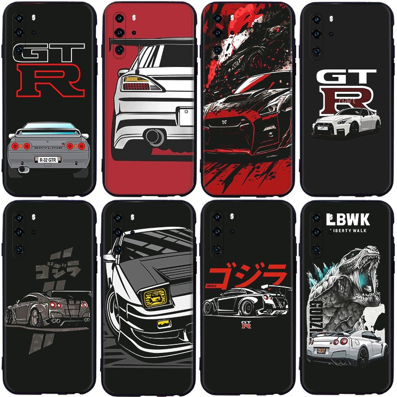 Nissan Skyline GTR R34 สําหรับ Huawei P10 P20 P30 Pro Lite ความเข้ากันได้เคสโทรศัพท์ TPU ฝาครอบป้องก