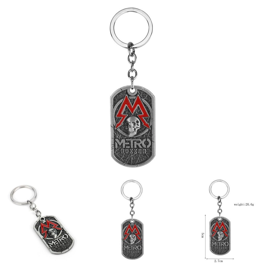 เครื่องประดับหัวกะโหลก Metro Exodus และจี้โลหะผสม ของขวัญพิเศษ