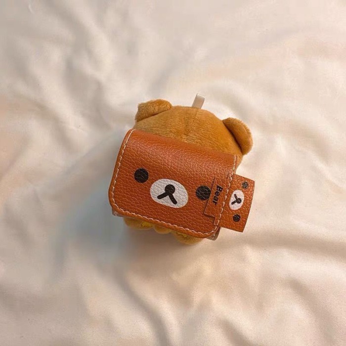 เคสหนัง Bear เหมาะสําหรับ Sony wf1000xm5 เคสป้องกัน Niche Sony xm5 เคสหูฟัง Creative