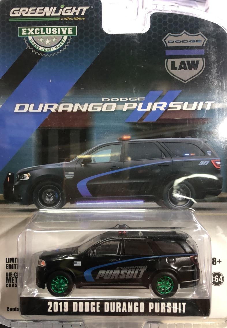 GreenLight GreenLight 1: 64 2019 Dodge Durango SUV Dodge Durango Chase Police Out of Print Car Model