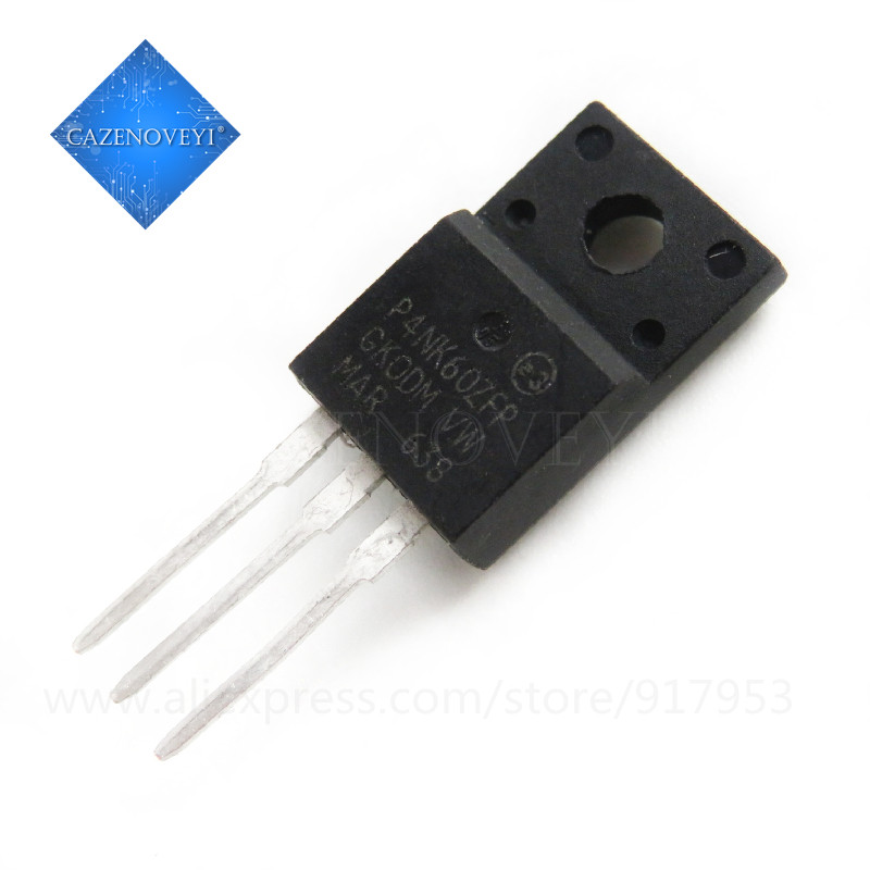 10 ชิ้น STP4NK60ZFP P4NK60ZFP 4N60 TO-220F IC