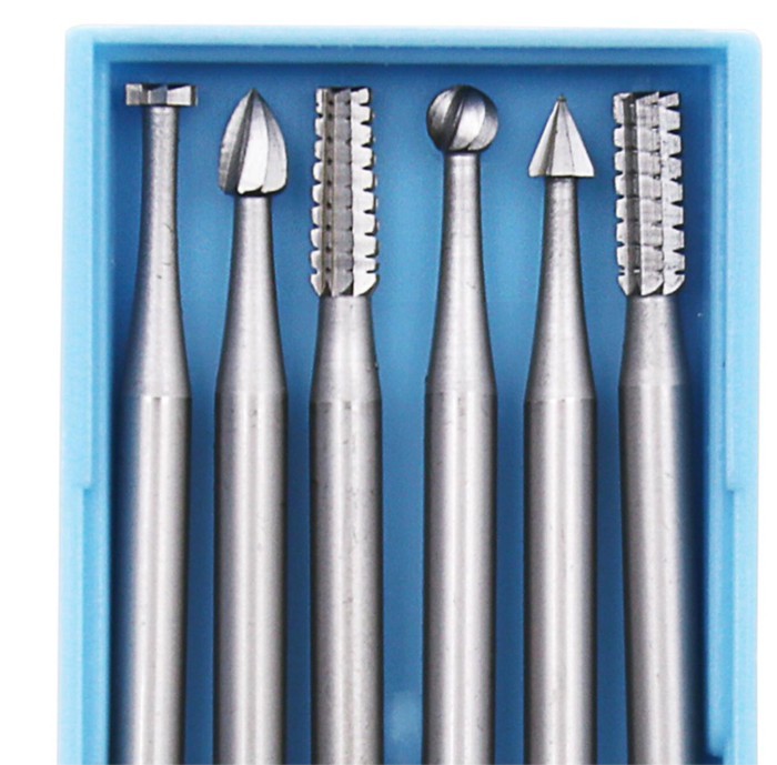 6PCS Steel Burs for Dremel Power Tool Accessories Rotary Bur Rotary Tools Steel Burs Abrasive Tool