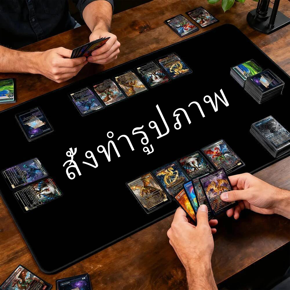 Bilibilibli Custom MTG Playmats, 35x60cm, Playmats TCG, DIY สําหรับ Playmat Riftbound, Tapete Magic MTG, กันลื่น, ทนทาน, เย็บขอบ, แผ่นรองการ์ดเมจิก