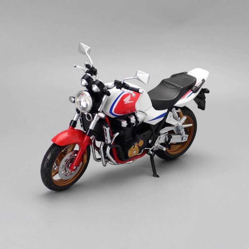 Junji 1/12 Honda cb13 รุ่นจําลองหัวรถจักรโลหะผสมของเล่น CB4 650 10 เครื่องประดับ