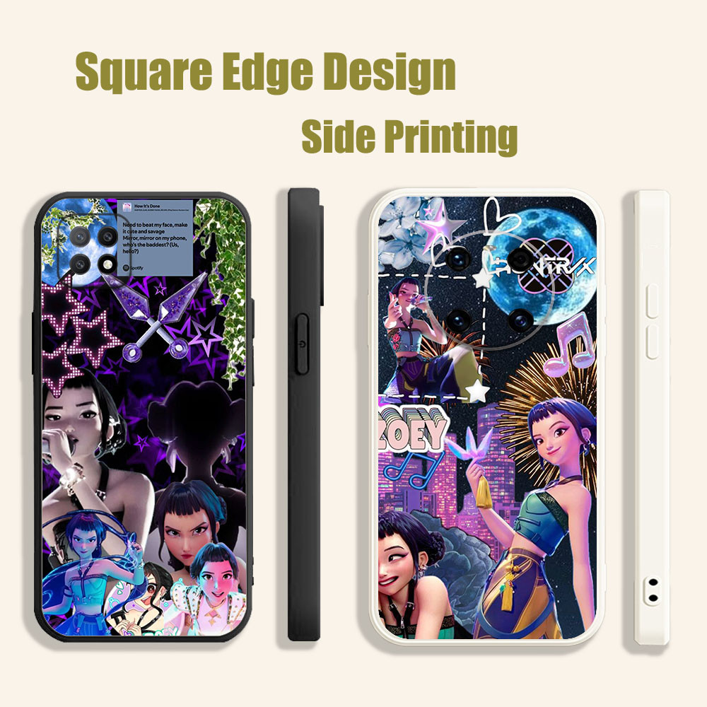 ปลอกสําหรับ OPPO Reno6 Reno 7 7z 5K A16E A16K A94 kpop นักล่าปีศาจ zoy ความงาม BOA12 เคสโทรศัพท์ขอบส
