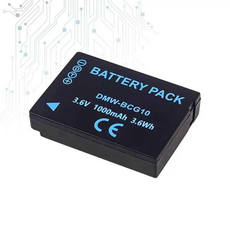 Battery for Panasonic DMC-3D1 DMC-TZ7 DMC-TZ8 DMC-TZ10 DMC-TZ18 DMW-BCG10 DMW-BCG10E 1000mAh