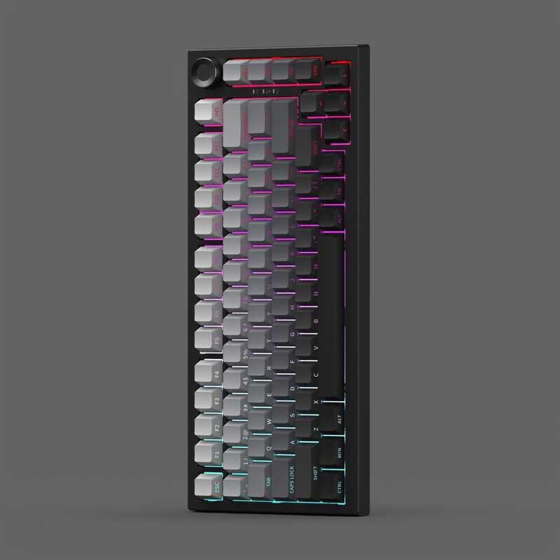 K K81 Hot Swap Gaming Mechanical Keyboard สามโหมดด้านข้างแกะสลักคีย์บอร์ดเกมคอมพิวเตอร์ RGB Luminous