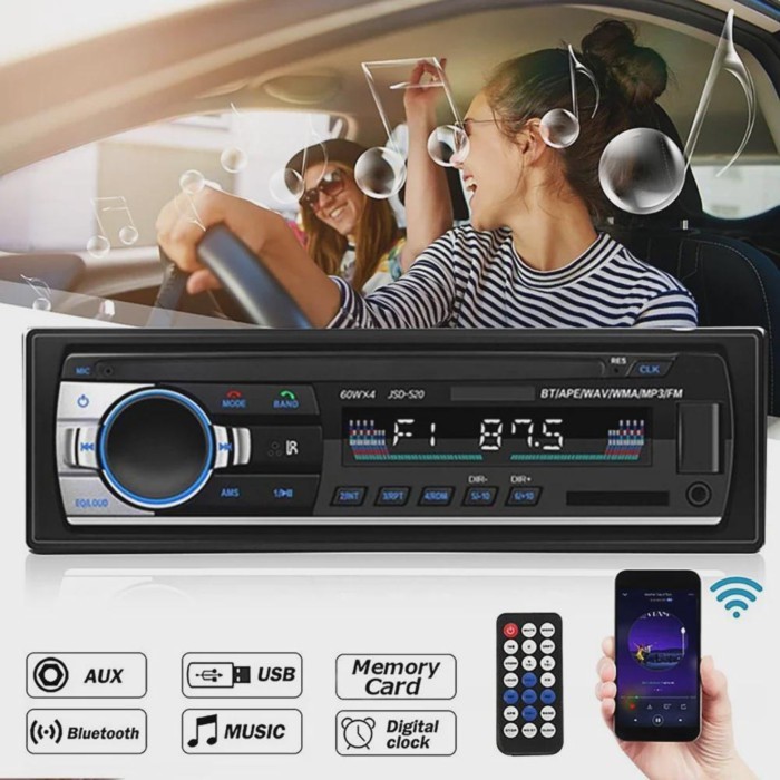 Car MP3 Player Stereo 12/24V 60W bluetooth Audio Radio Car Truck Usb Bluetooth Handsfree Call Car U